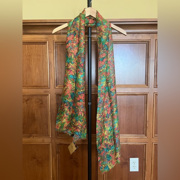 Patricia Nash Accessories - Patricia Nash Scarf Sunny Days Floral Green Multicolor Scarf